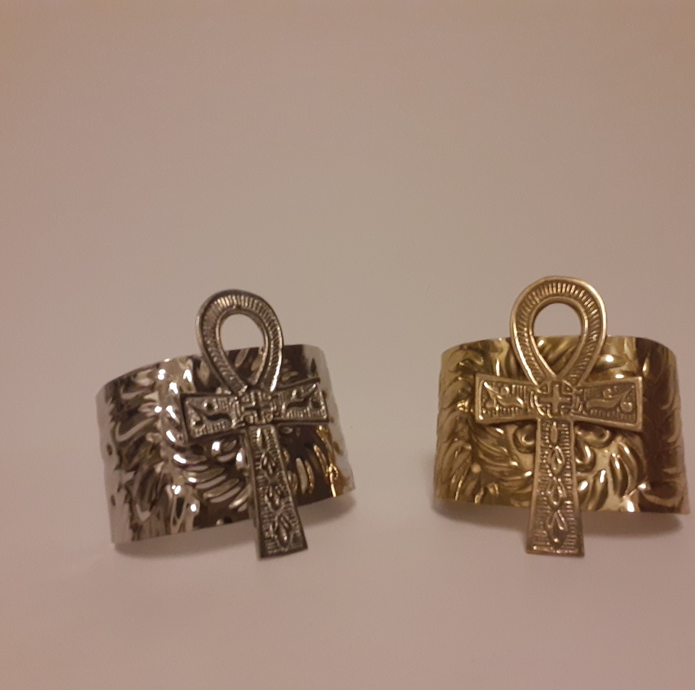 COPPER ANKH CUFF